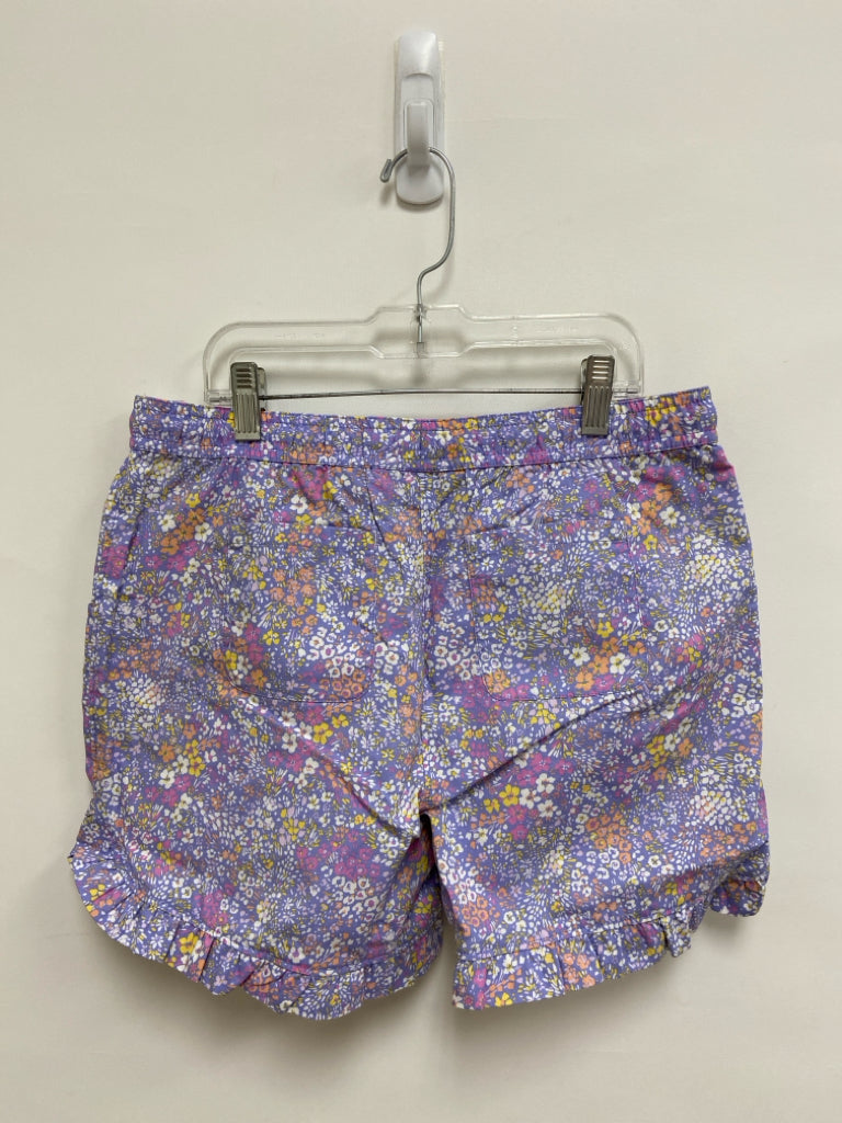 Lands End SIZE 14/16 Lav/White Coral/Yellow Flowers Pull-on Girl&
