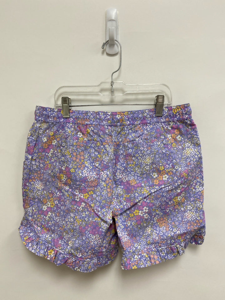 Lands End SIZE 14/16 Lav/White Coral/Yellow Flowers Pull-on Girl&