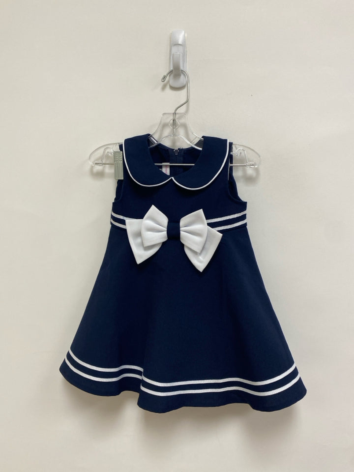 Bonnie Jean SIZE 18M Navy White Trimmed Sleeveless Girl&