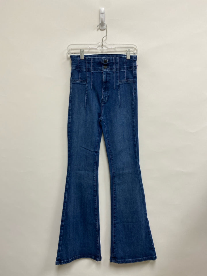 We The Free Size 27 Faded Denim Flared Ladies Jeans