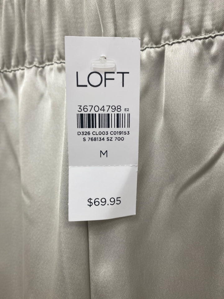 NWT LOFT Size M Gray Pull-on Ladies Pants