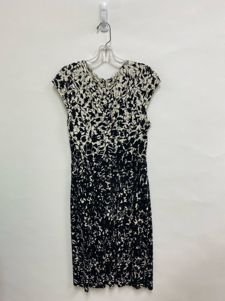 Tory Burch Size S White Black Floral Ladies Dress