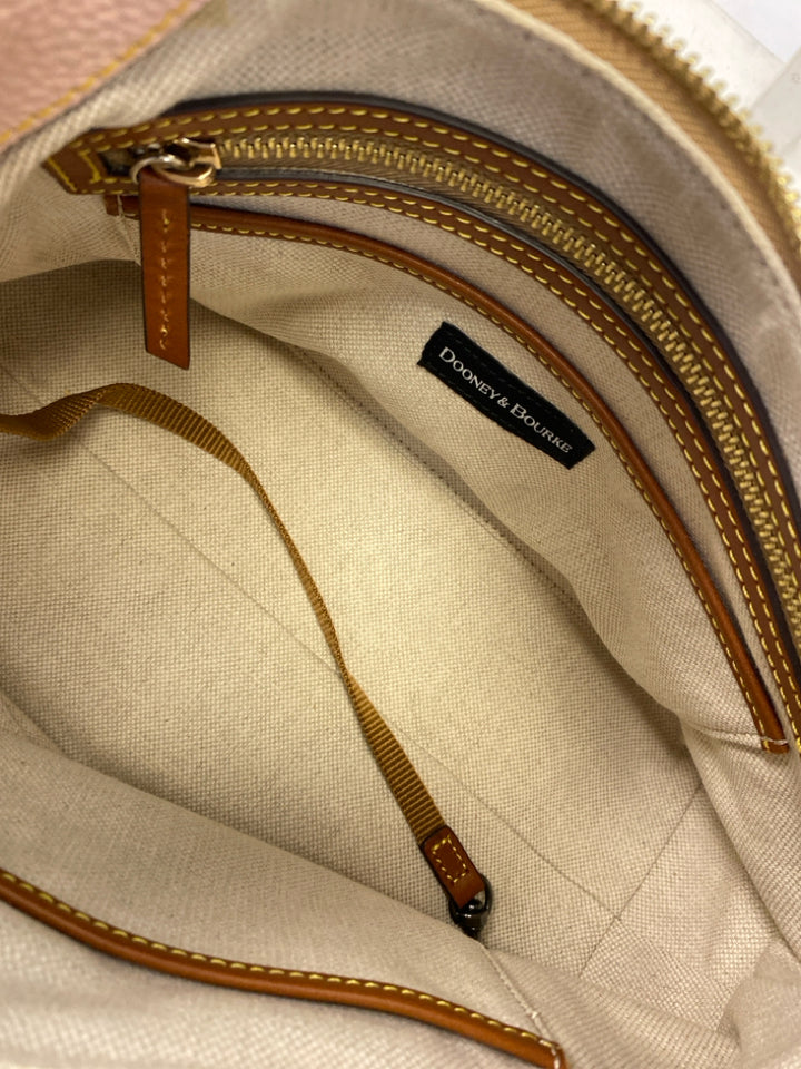 Dooney &amp; Bourke Pink Brown Handbag