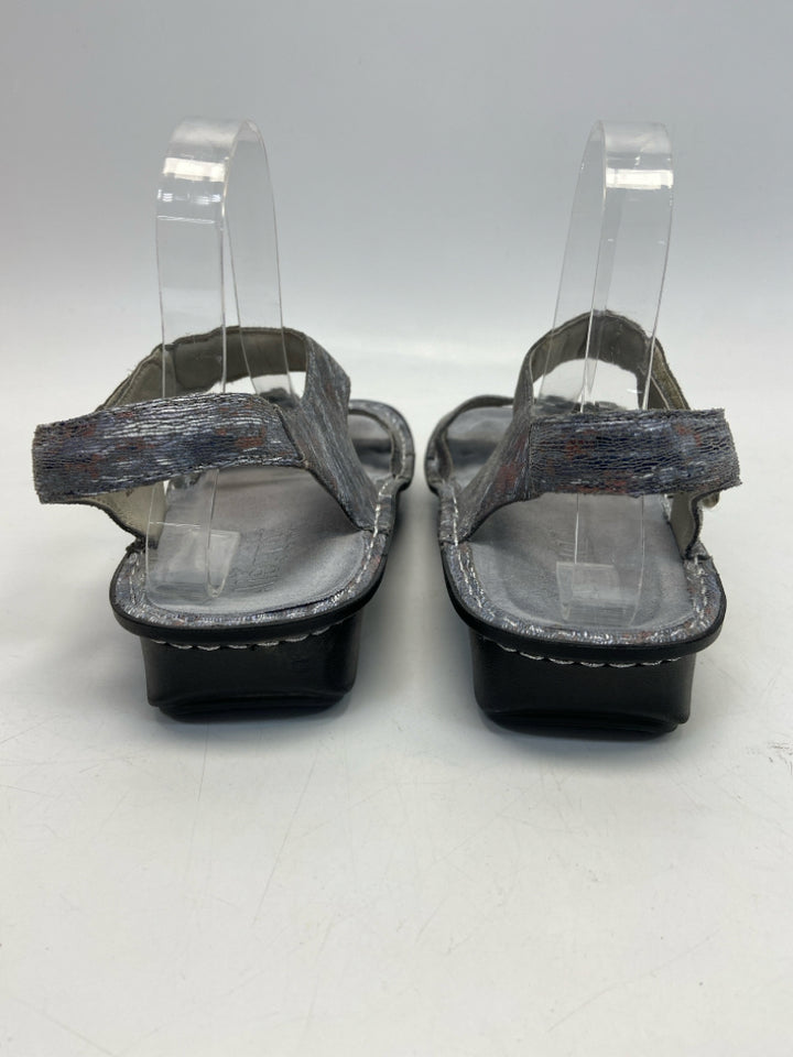 Alegria  Size 41 Blue Streaked Sandals
