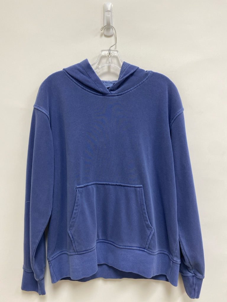 NWT Zenana Size L Blue Hooded Ladies Sweatshirt