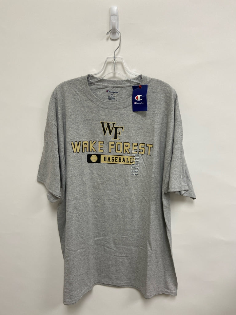 NWT Champion Size 2X Gray Tan/Black Wake Forest Men&