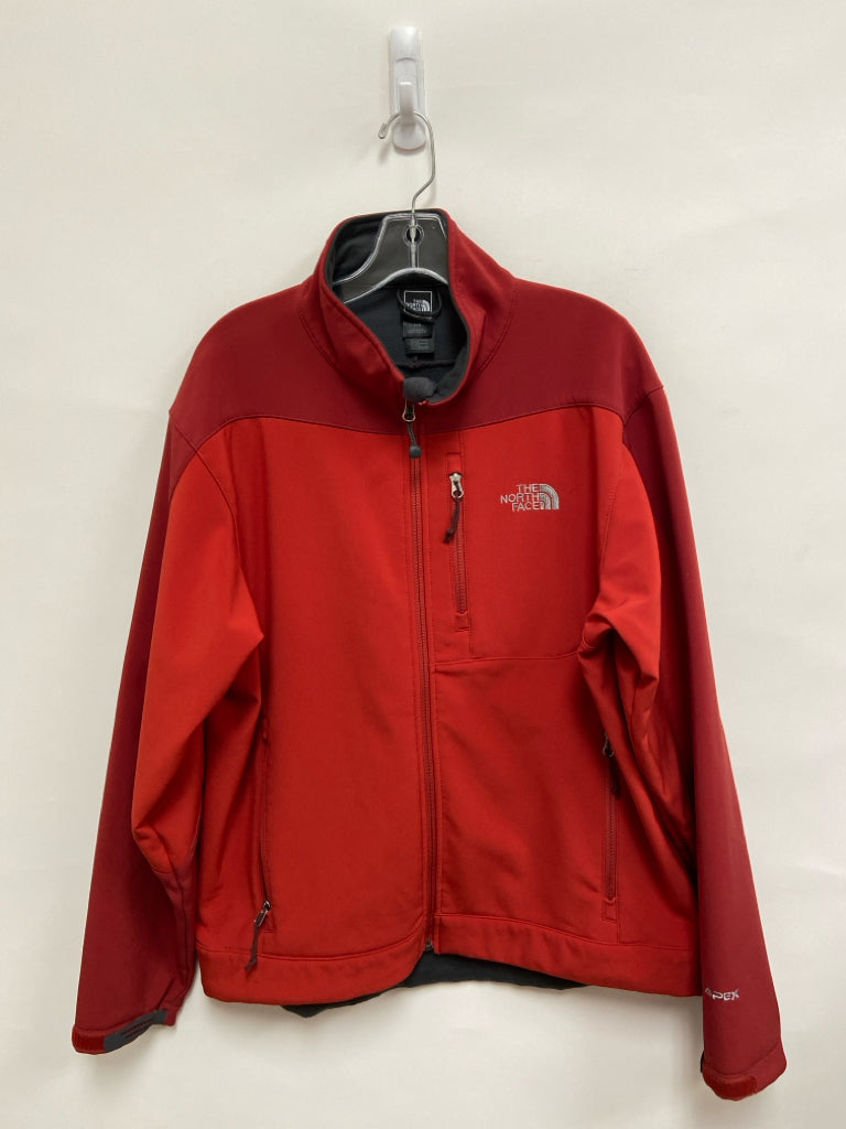 North Face Size L Red Zip Down Men&