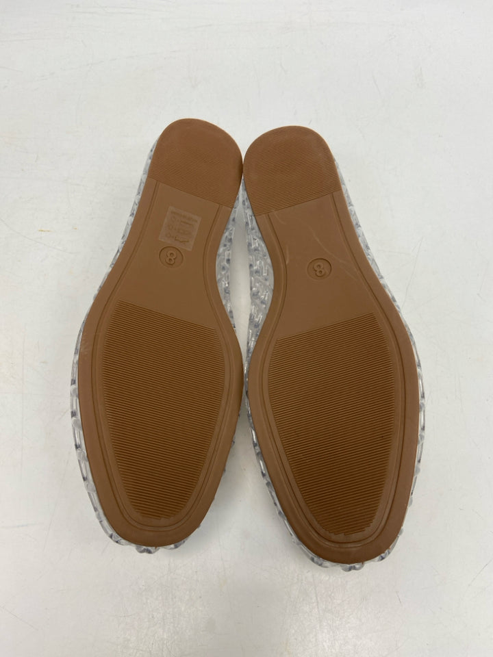 NWT Heva  Size 8 Clear Jelly Flats