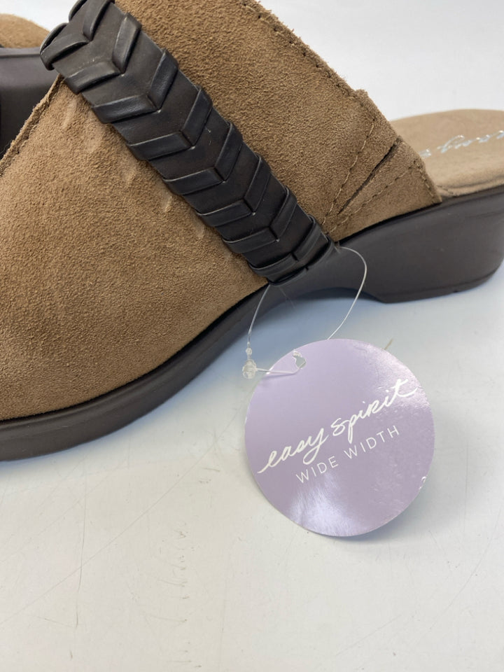 NWT Easy Spirit  Size 9 Brown Suede Clogs
