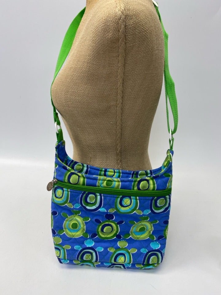 Buckhead Betties Blue Green Circle(s) Handbag