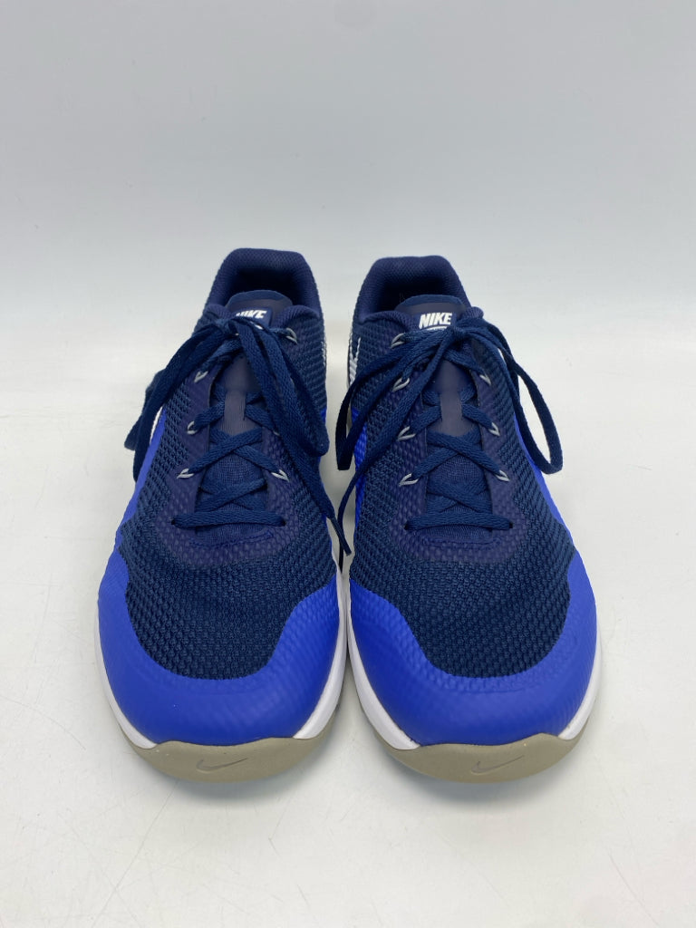 Nike Size 13 Dark Blue White Lace-Up Men&