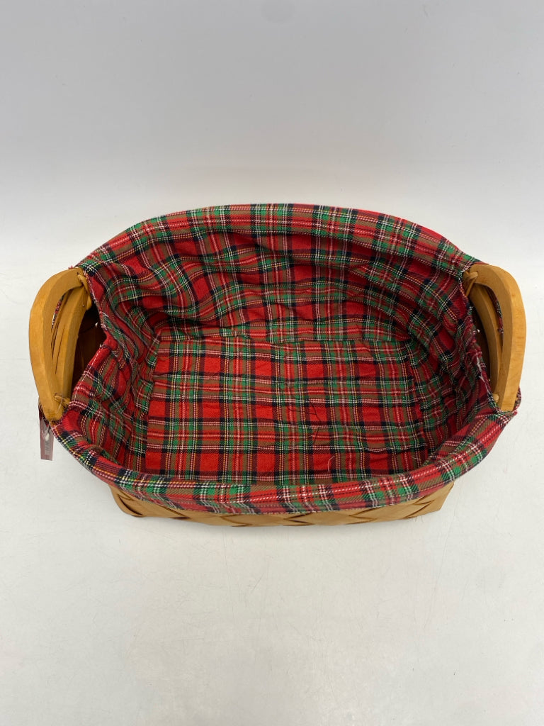 NWT Brown Red/Green Plaid Christmas