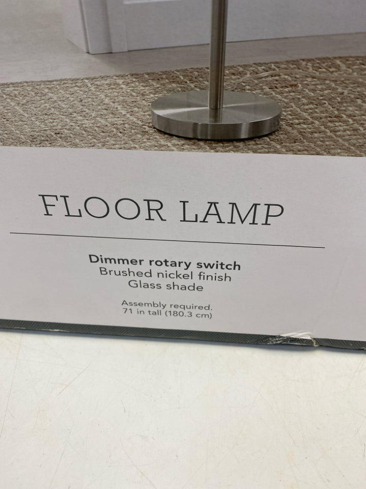 NEW/BOX Threshold Silver White Lamp