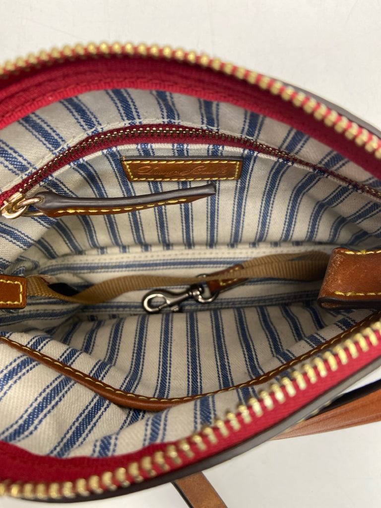 Dooney &amp; Bourke Black Brown Nylon Crossbody