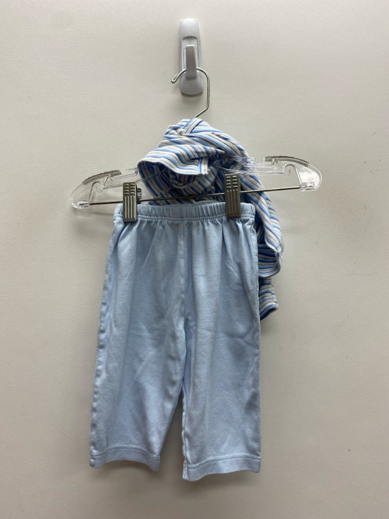 Kissy Kissy SIZE 3-6M Powder Blue White/Gray Stripes Boy&