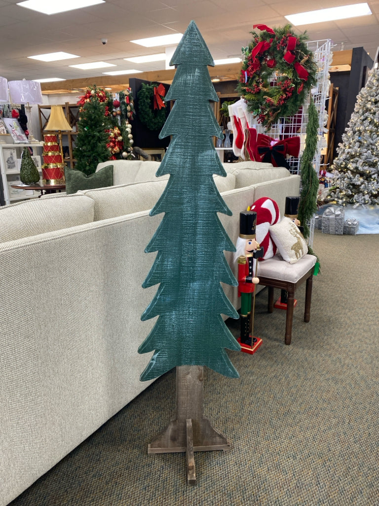 Green Brown Rustic Wood Christmas
