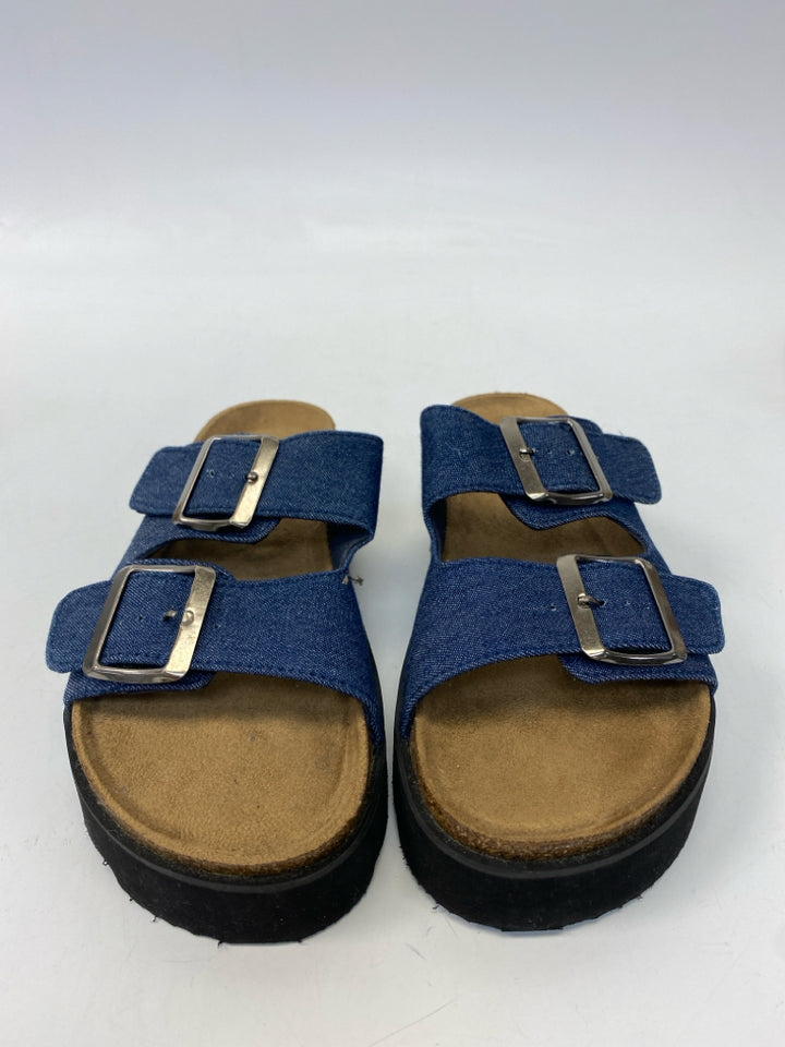 Size 38 Blue Sandals
