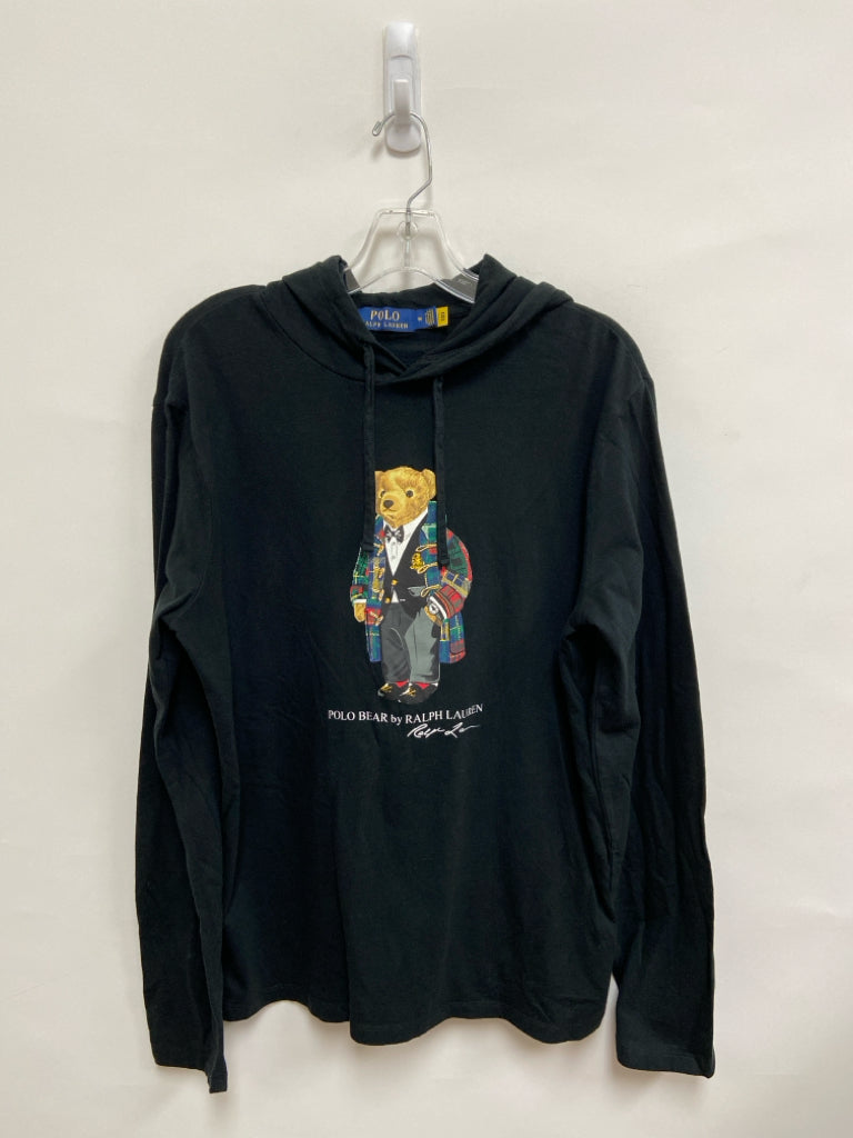 Polo Size M Black Hooded Men&