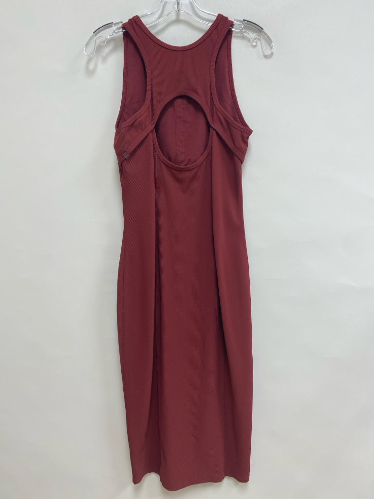 Lululemon Size 8 Dusty Terra Cotta Ribbed Sleeveless Ladies Dress