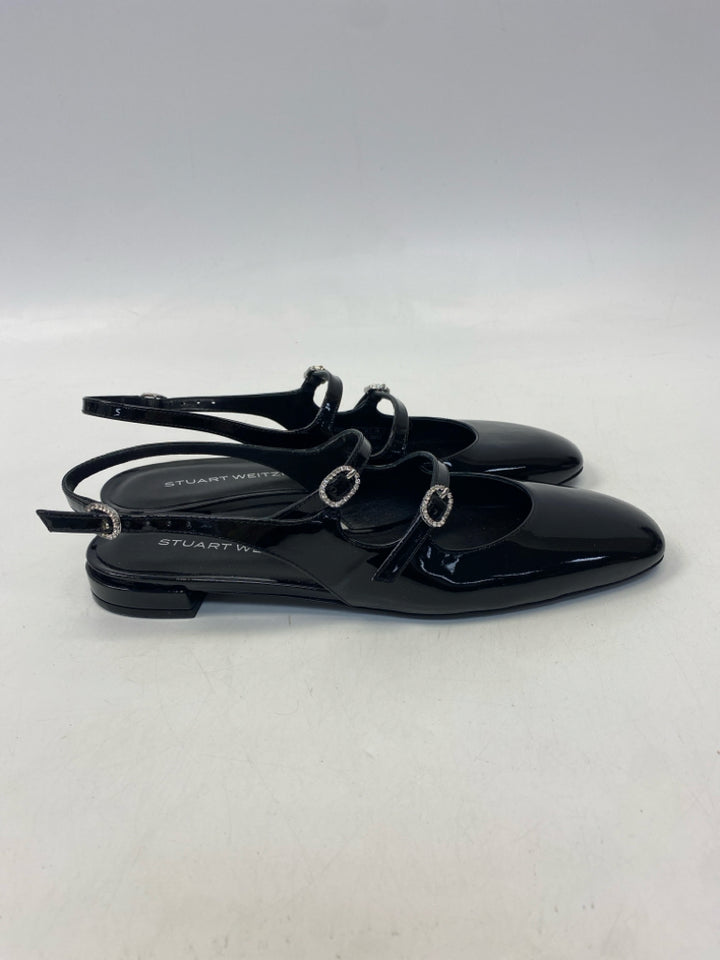 Stuart Weitzman US Shoe Size 9 Black Patent Flats
