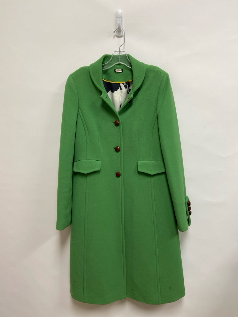 J Crew Size 10 Green Button Up Wool Ladies Jacket