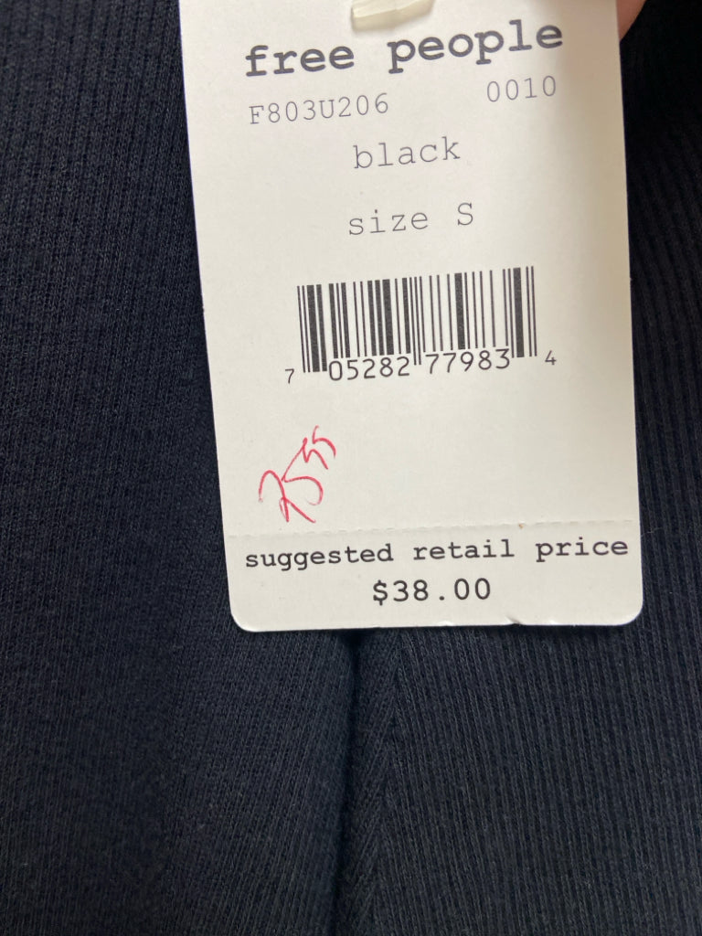 NWT Free People Size S Black Tank Ladies Top