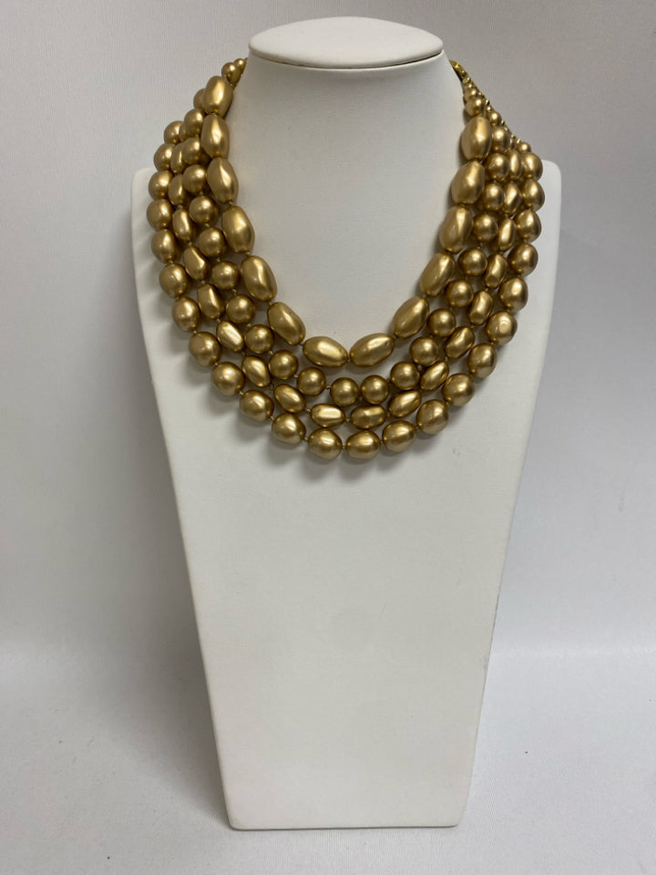 Carolee Gold Color Beaded Necklace