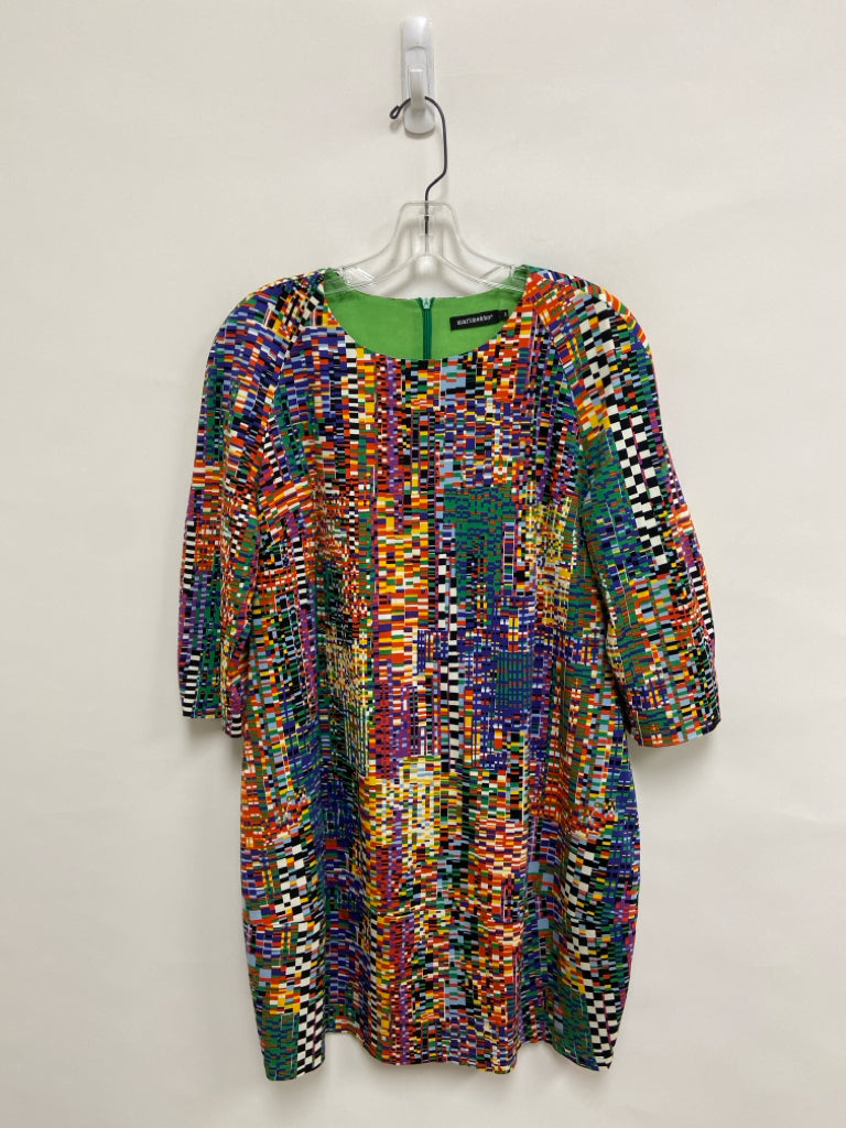 marimekko Size 38 Orange Purple/Multi Ladies Dress