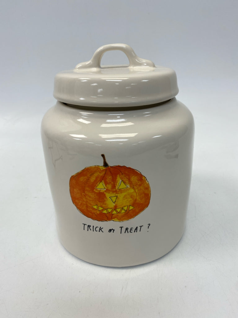 Rae Dunn Cream Orange Jack O&