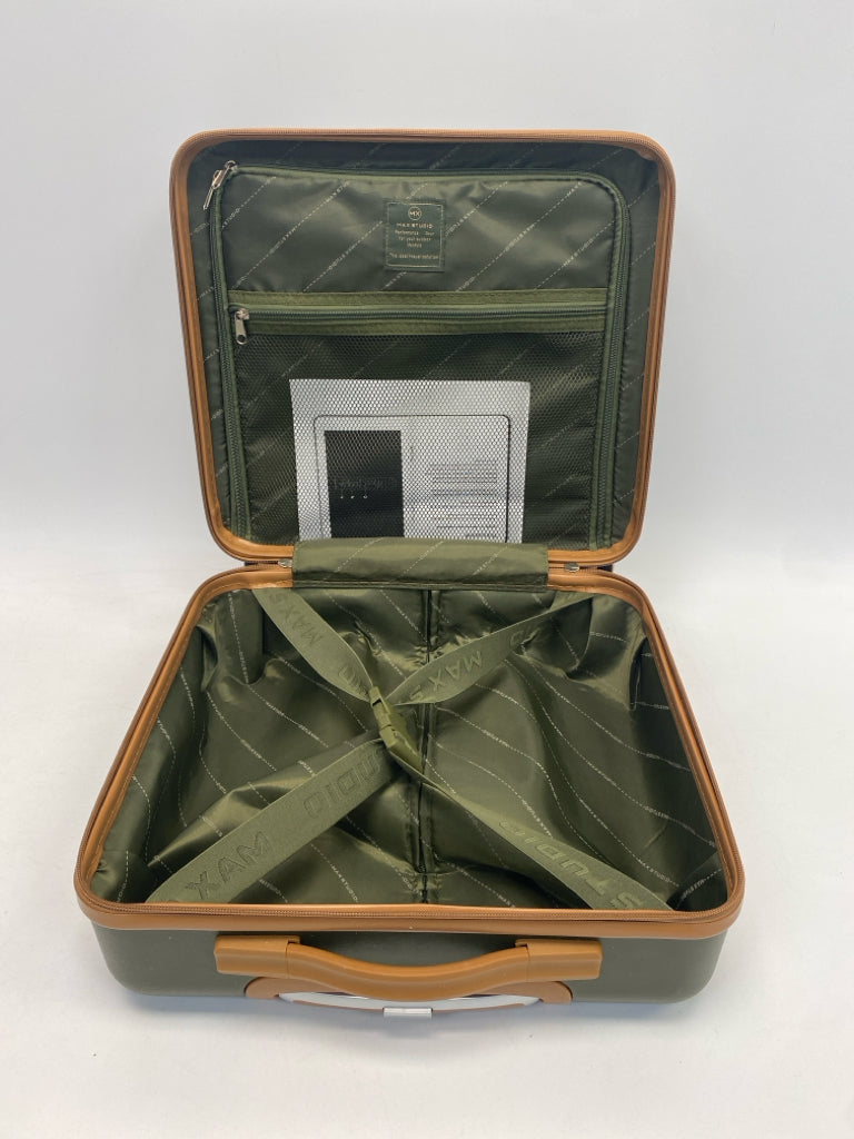 Max Studio Olive Green Tan Trimmed Misc. Luggage