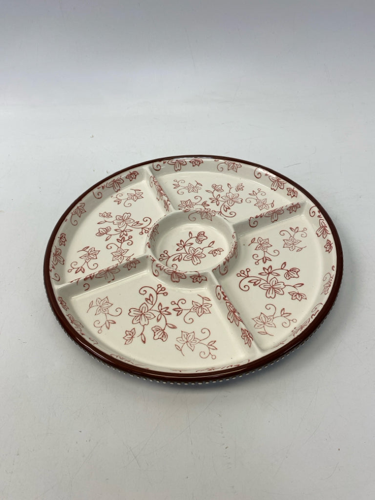 Temp-tations Red Cream Serving Piece