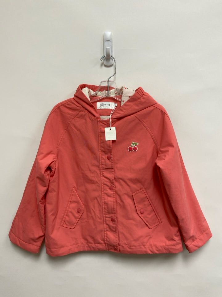 NWT Bonpoint SIZE 10 Coral Zip Down Hooded Girl&