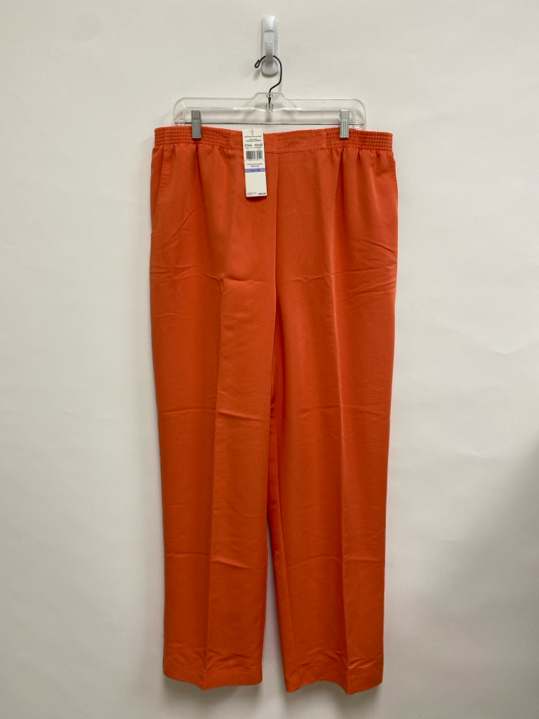 NWT Alfred Dunner  SIZE  18 Orange Pull-on Plus Size Pants