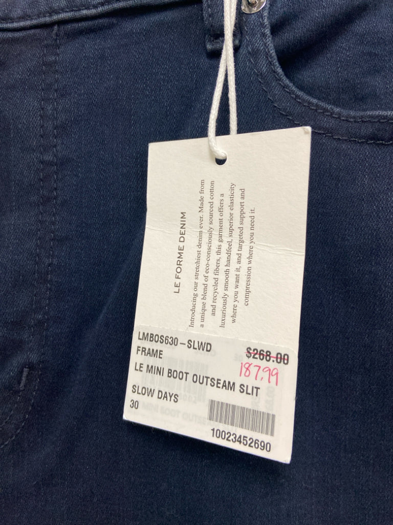 NWT FRAME Size 30 Dark Blue Ladies Jeans