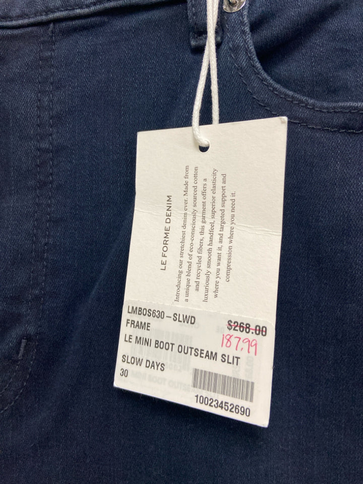 NWT FRAME Size 30 Dark Blue Ladies Jeans