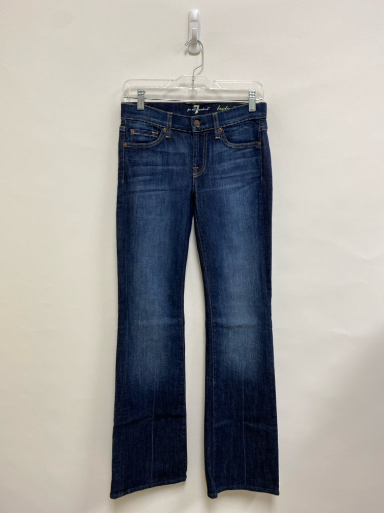 7/Mankind Size 25 Faded Navy Ladies Jeans