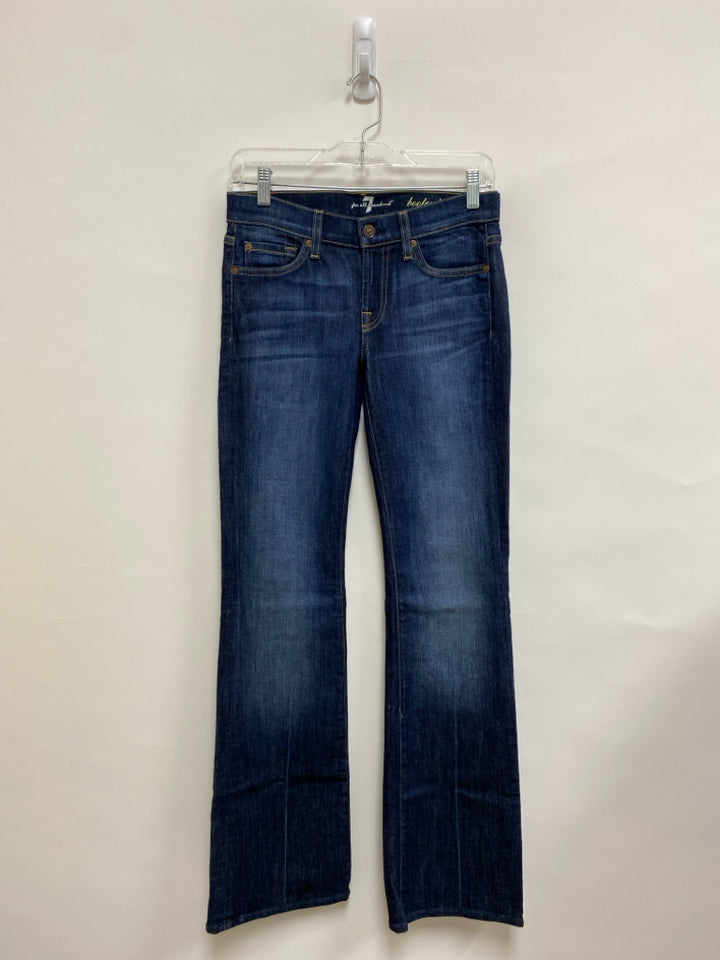 7/Mankind Size 25 Faded Navy Ladies Jeans