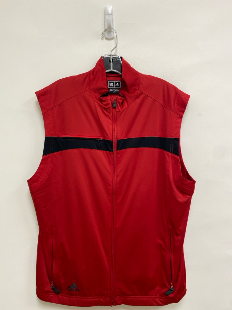 Adidas Size L Red Black Men&