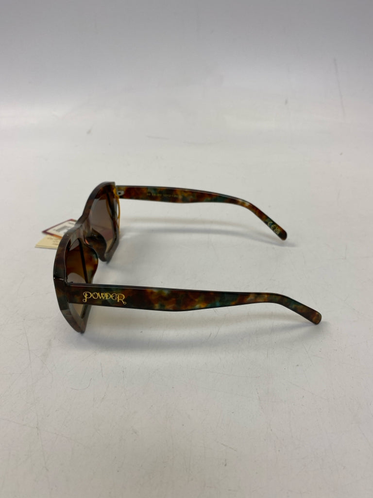 NWT Brown Green Mottled Sunglasses