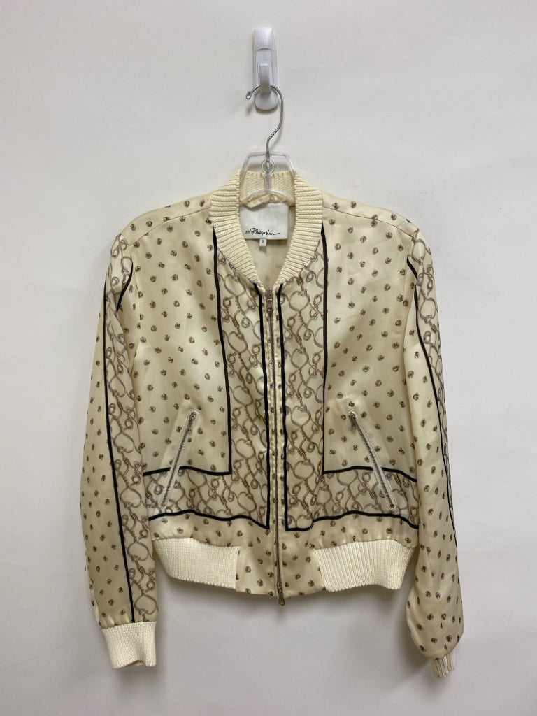 Size 2 Cream Silk Ladies Jacket
