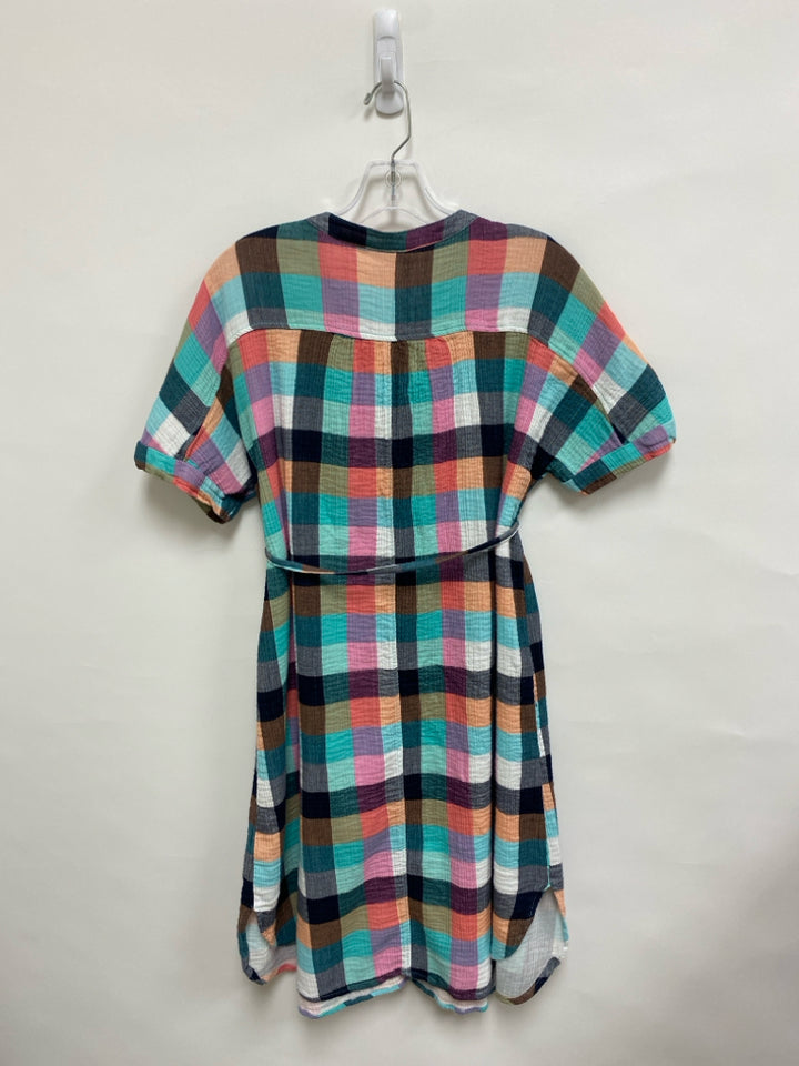 isabel maternity Size M Navy Pink/Multi Checkered Maternity Dress