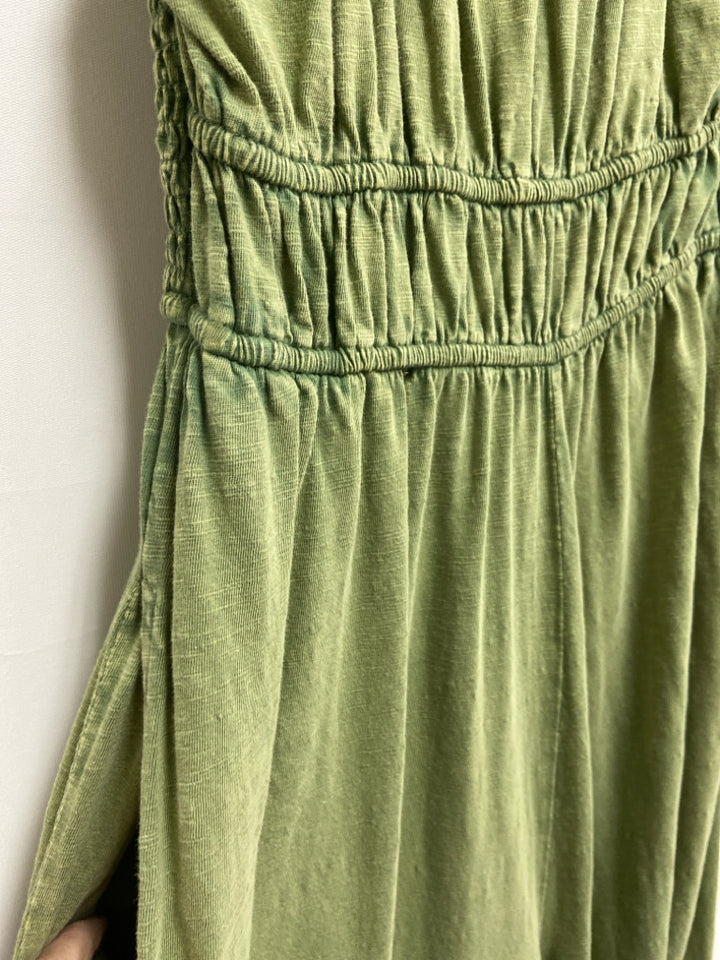 Anthropologie Size S Faded Green Sleeveless Ladies Jumpsuit