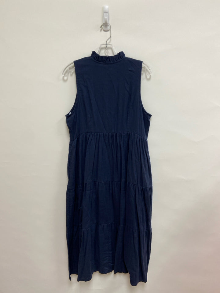 Size L Navy Sleeveless Ladies Dress