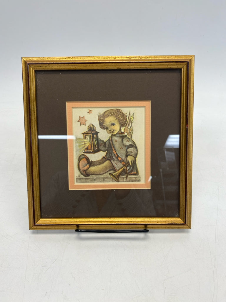 Hummel Gray/Crm Pink Kids Framed Art