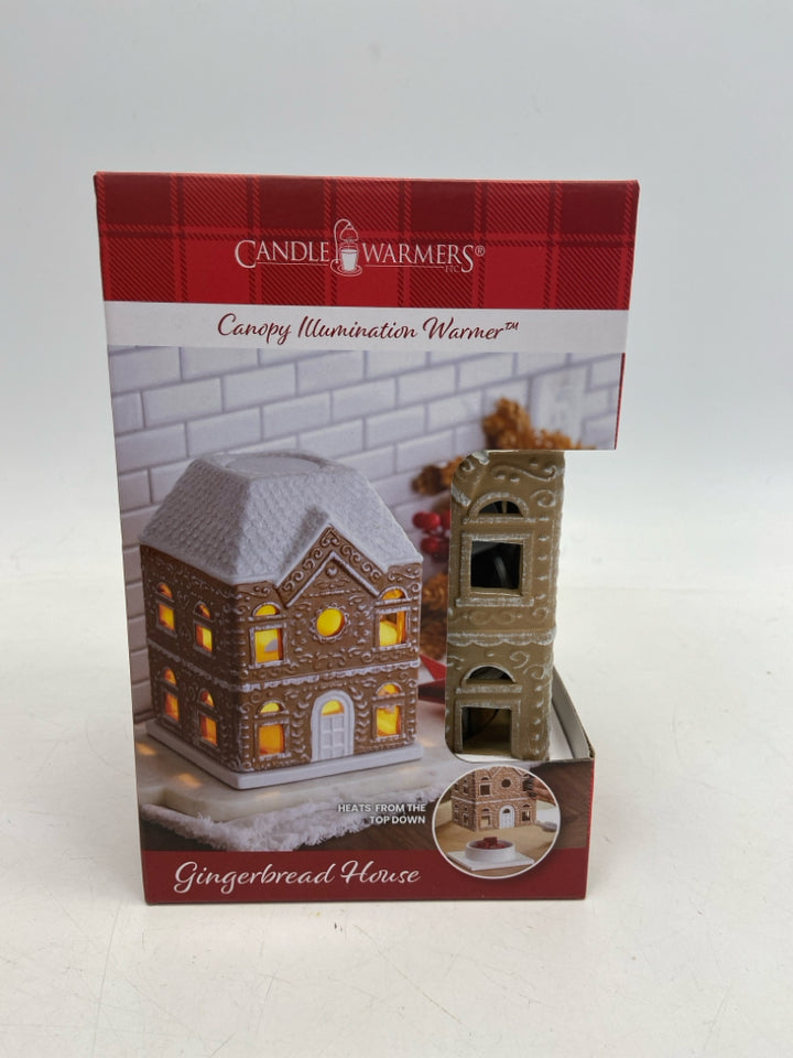 NEW/BOX Brown White Gingerbread Christmas