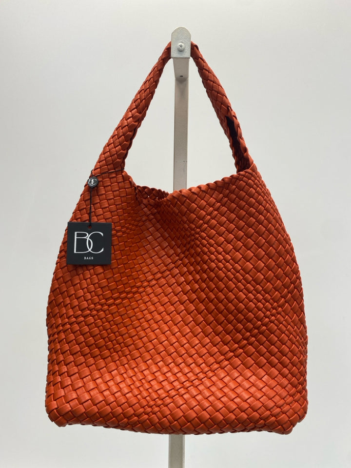 NWT Burnt Orange Woven Handbag