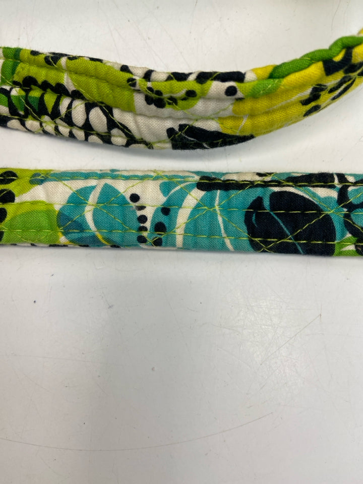 Vera Bradley Green/Yellow Blue/White Floral Duffle Bag