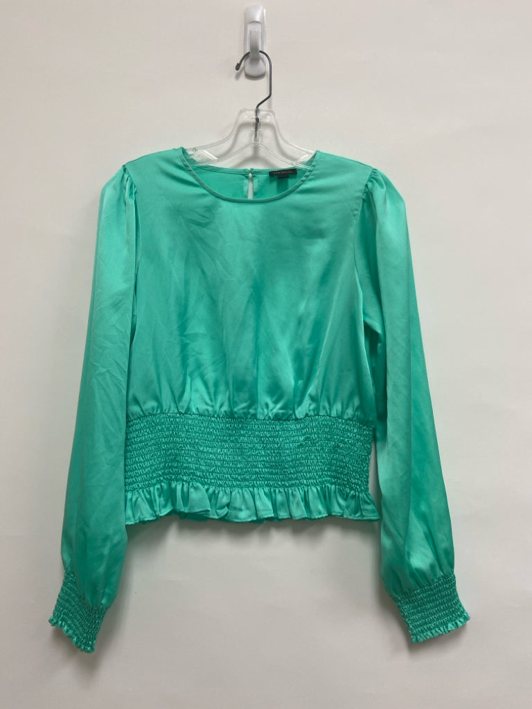 Ann Taylor Size XS Aqua Smocking Ladies Top
