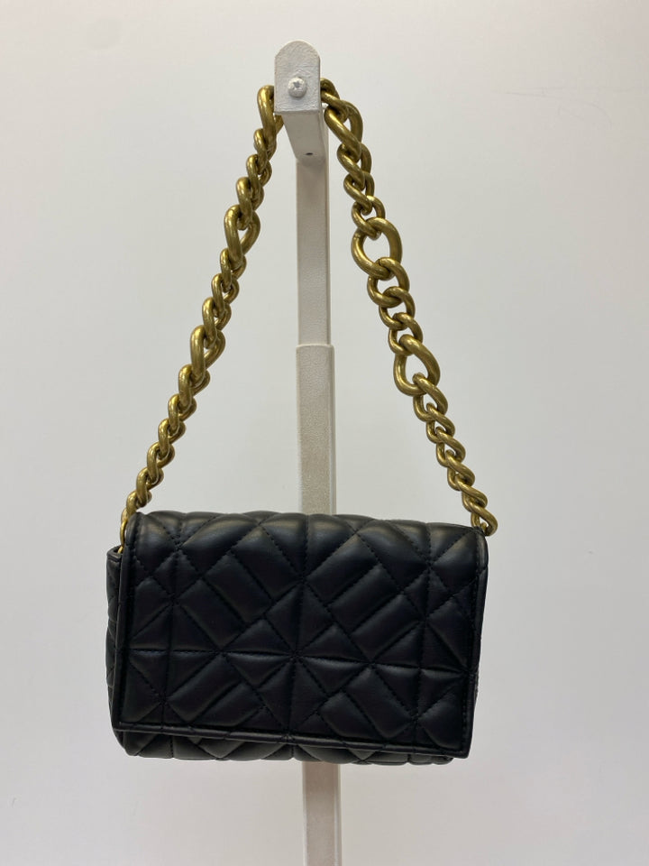 Zara Black Quilted Handbag