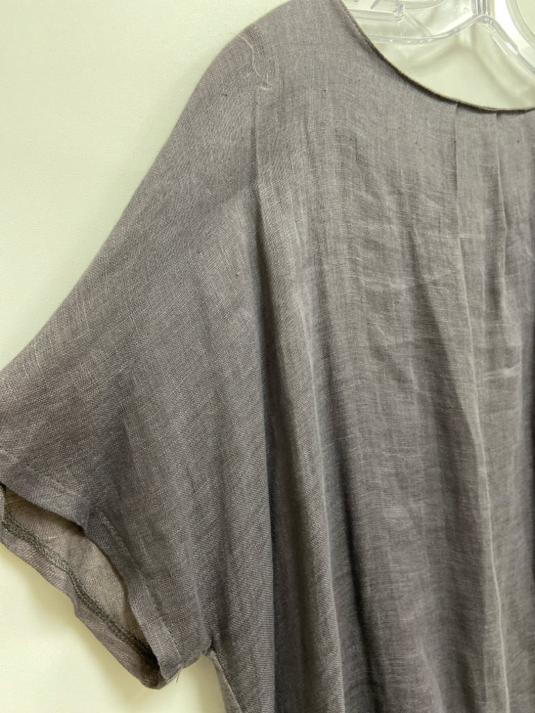 Size OSFM Gray Linen Ladies Top